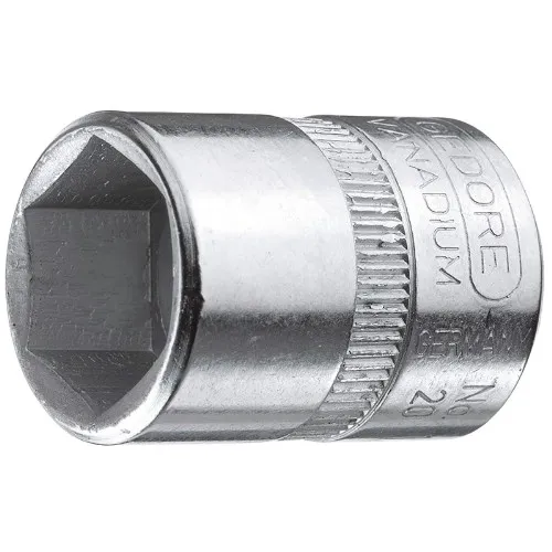 Hylsa 1/4" 6-kant mm GEDORE 20