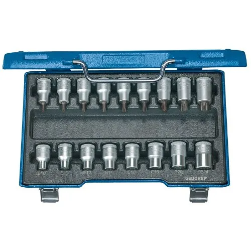 Torxhylssats 1/2" inv./utv. GEDORE ITX19-TX017