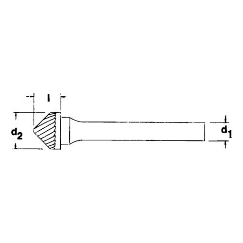Roterande fil HM form K PROCUT
