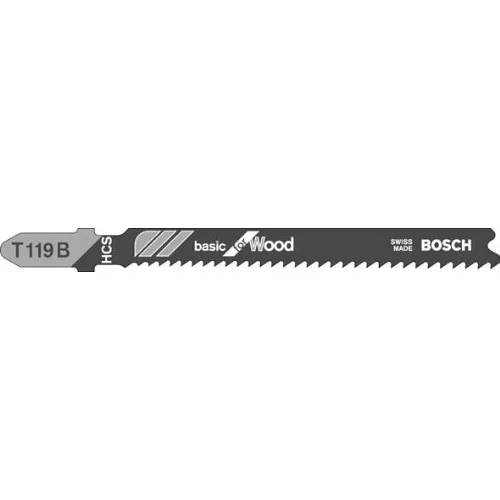 Sticksågblad BOSCH T 119 B Trä