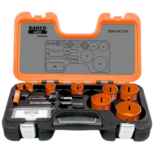 Hålsågsats BAHCO 3834-SET-95 12 delar
