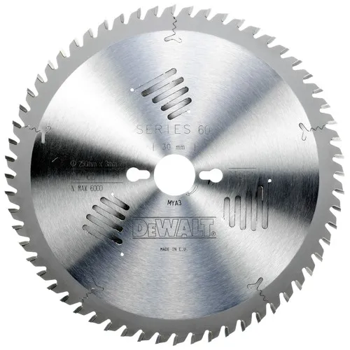 Cirkelsågklinga DEWALT SERIE 60 Trä fin