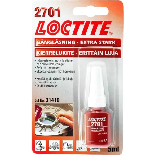 Gänglåsning LOCTITE 2701 stark