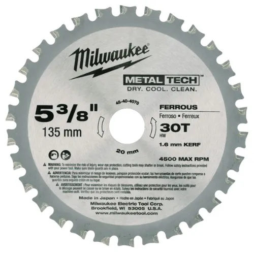 Cirkelsågklinga MILWAUKEE Metall