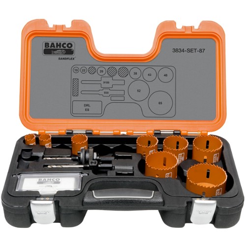 Hålsågsats BAHCO 3834-SET-87 12 delar