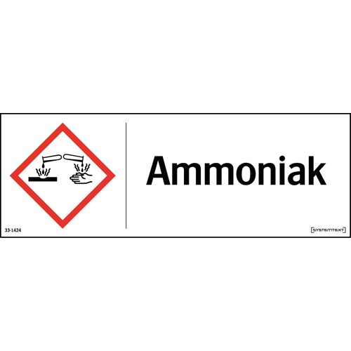 Skylt CLP ammoniak