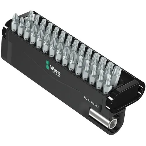 Bitssats 1/4" WERA Bit-Check 30 Wood 2