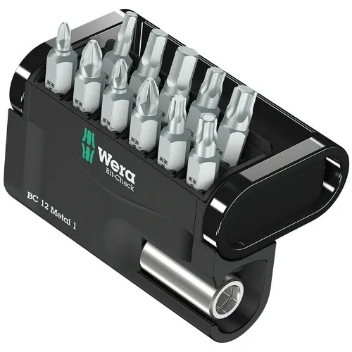 Bitssats 1/4" WERA Bit-Check 12 Metal 1