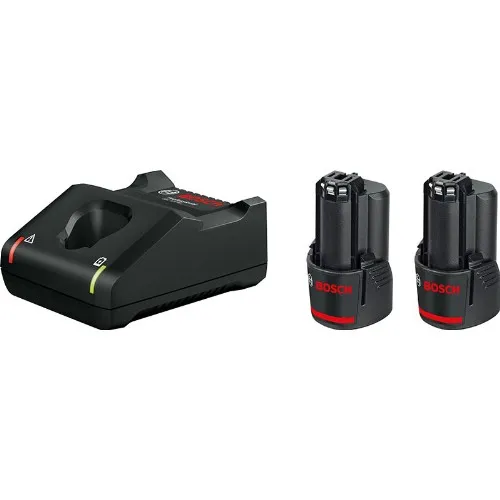 Laddare- och batteripaket BOSCH 2x12 V 3,0 Ah Li-Ion