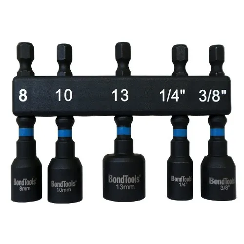 Magnethylssats 1/4" mm/tum BONDTOOLS BT101-5i