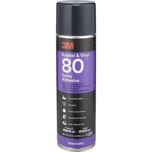 Spraylim 3M 80 Gummi och vinyl 
