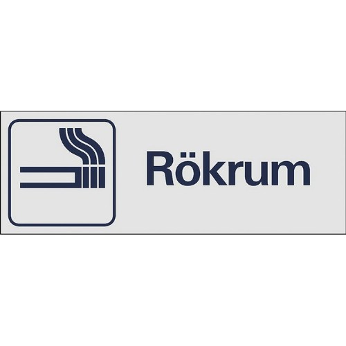 Skylt symbol rökrum