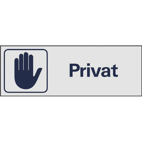 Skylt symbol privat