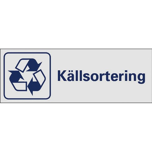Skylt symbol källsortering