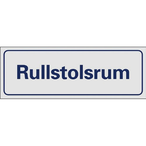 Skylt symbol rullstolsrum