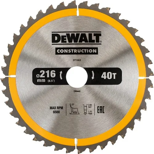 Cirkelsågklinga DEWALT Construction
