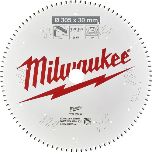 Cirkelsågklinga MILWAUKEE Kap- och geringssåg Alu