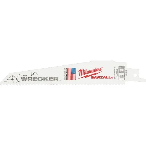 Tigersågblad MILWAUKEE Wrecker Metall/trä med spik