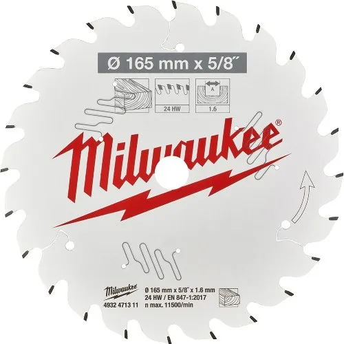 Cirkelsågklinga MILWAUKEE Cirkelsåg Trä Thin Kerf