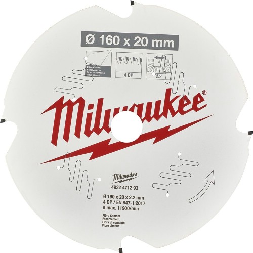 Cirkelsågklinga MILWAUKEE Cirkelsåg Fibercement