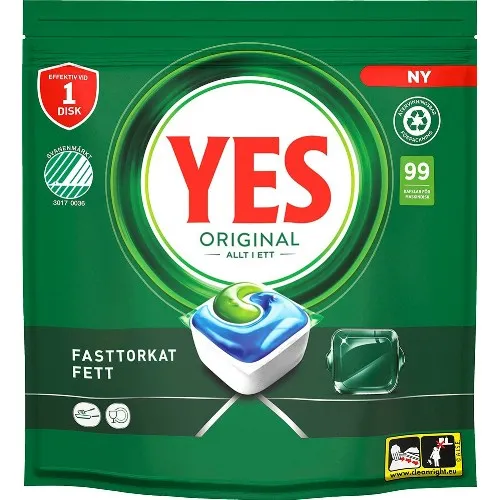 Maskindiskmedel YES Original Allt i ett