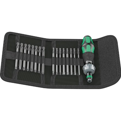 Bitssats 1/4" WERA Kraftform Kompakt 60 RA