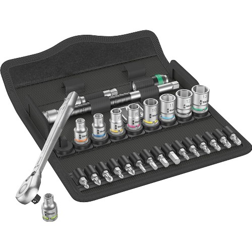 Hylsnyckelsats 1/4" mm WERA<br />Zyklop 8100 SA