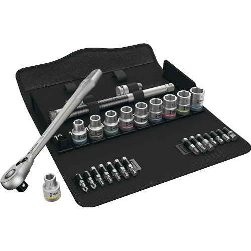 Hylsnyckelsats 1/2" mm WERA<br />Zyklop 8100 SC
