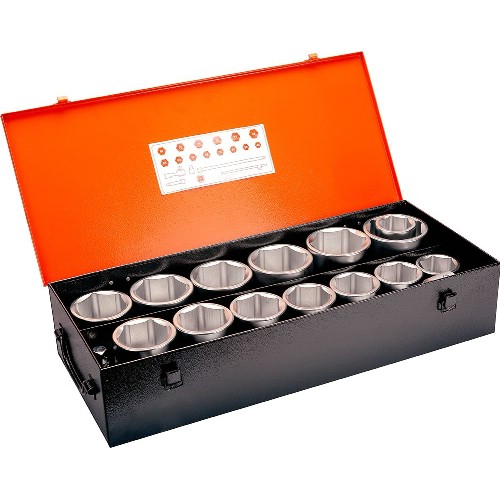 Hylsnyckelsats 1" mm 19 delar BAHCO 9540MBL