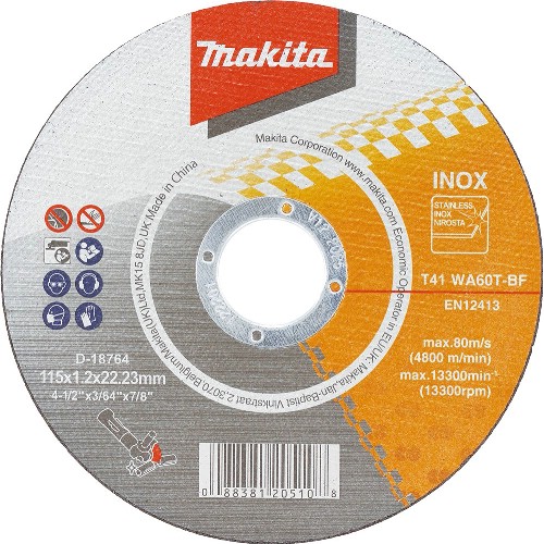 Kapskiva MAKITA WA-BF Inox Typ 41