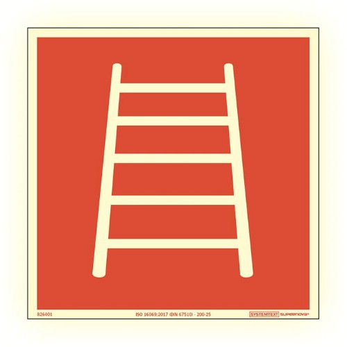 Skylt brandstege Supernova färgefterlysande