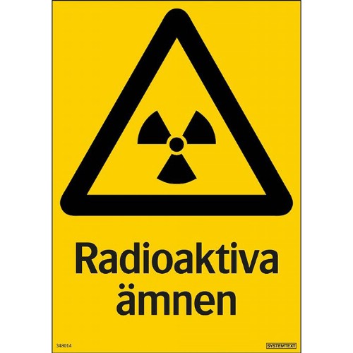 Skylt radioaktiva ämnen