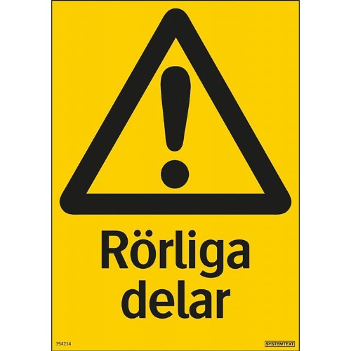 Skylt rörliga delar