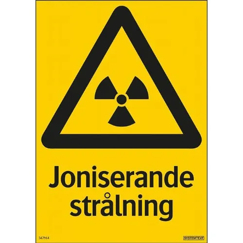Skylt joniserande strålning
