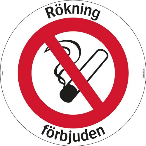 Golvdekal rökning förbjuden