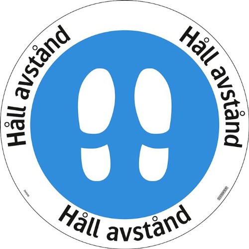 Golvdekal Håll avstånd