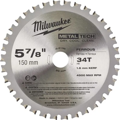 Cirkelsågklinga MILWAUKEE<br />Metall